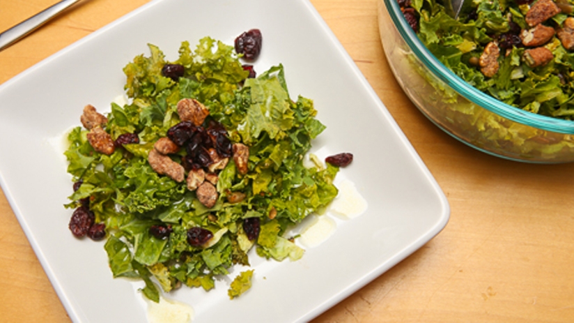 Shredded Brussel Sprout And Kale Salad